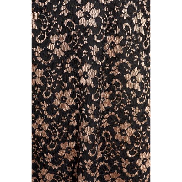 Kiyonna Cocktail Party Dress Mon Cherie Style Lace Rose Gold Pockets Sze 10-12 - Picture 5 of 8